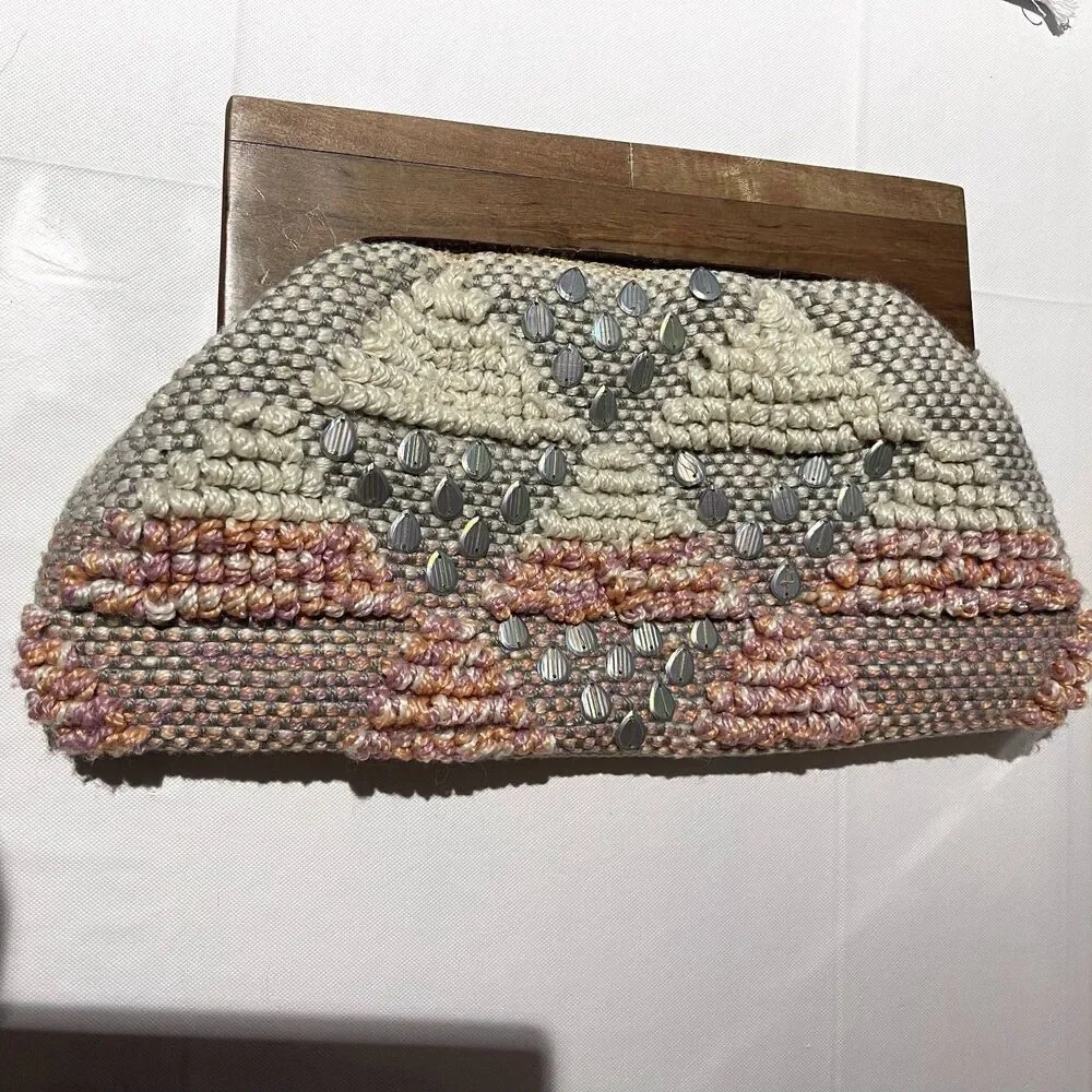 Fabulous MJ (VICI Collection)  Boho Wood Clutch